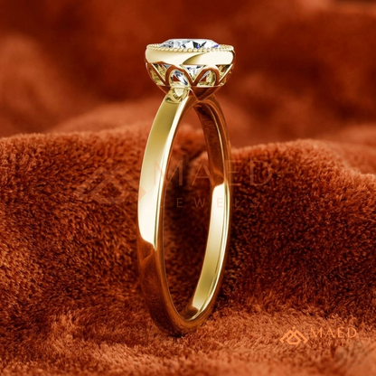 Heirloom-Style Three-Stone [Gemstone Type] Ring in 14K Yellow Gold, Rose Gold & Silver