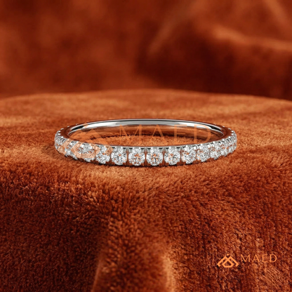 The Celine Micro-Pavé Band | Classic Stackable Diamond Eternity Ring