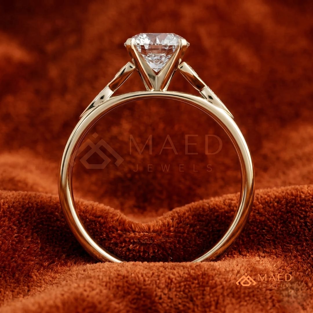 Radiant Cut 3-Stone Engagement Ring with Pear Side Gems & Pavé Band