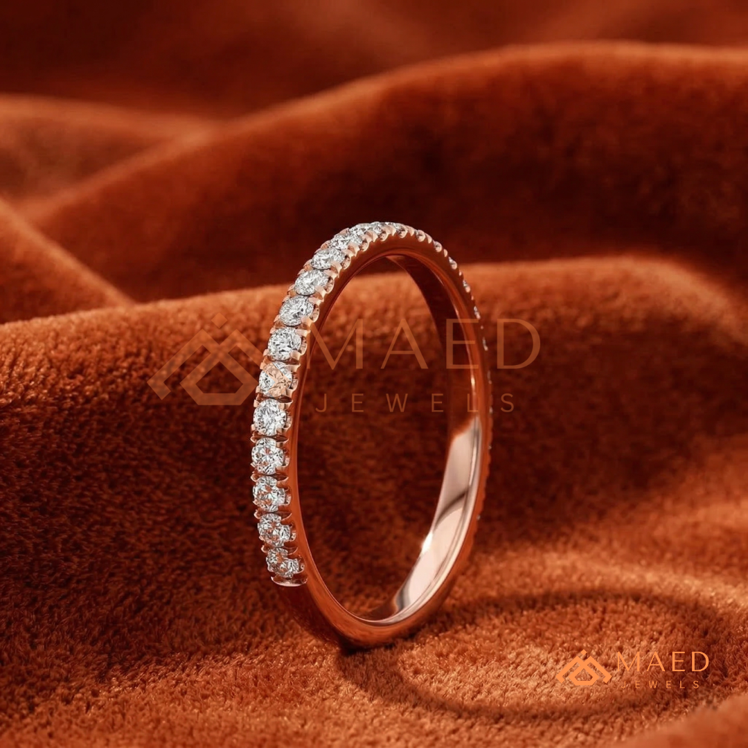 The Celine Micro-Pavé Band | Classic Stackable Diamond Eternity Ring