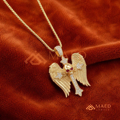 The Eternal Key of Life Pendant | Micro-Pavé Egyptian Ankh Necklace