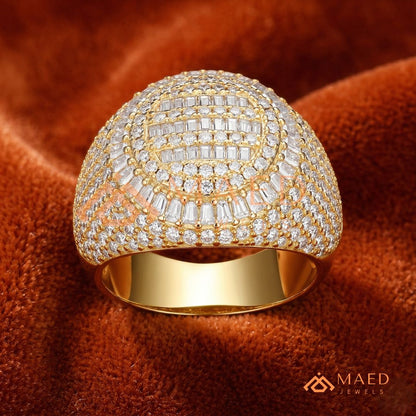 The Solace Wave Band | Tension-Set Floating Diamond Ring