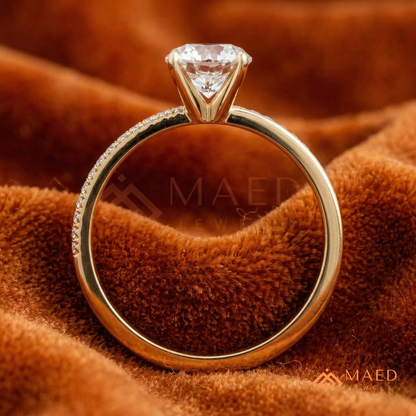 Marquise Cut Split Shank Engagement Ring in Sterling Silver, 14k Gold, or 14k Rose Gold