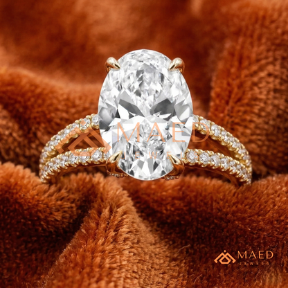 Nature-Inspired Radiant Cut Three-Stone Engagement Ring with Thorn Band in Silver, 14K Gold & Rose Gold