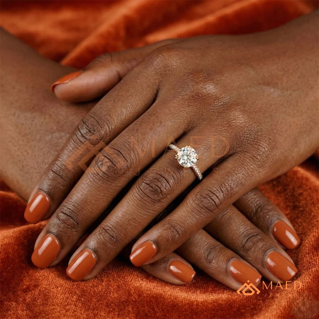 Nature-Inspired Radiant Cut Three-Stone Engagement Ring with Thorn Band in Silver, 14K Gold & Rose Gold