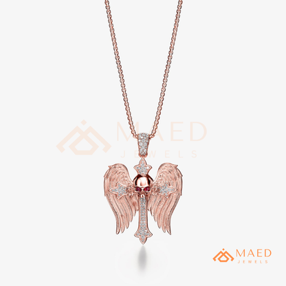 The Eternal Key of Life Pendant | Micro-Pavé Egyptian Ankh Necklace