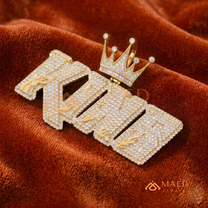 The "King" Crown Diamond Pendant – Custom Hip Hop Jewelry