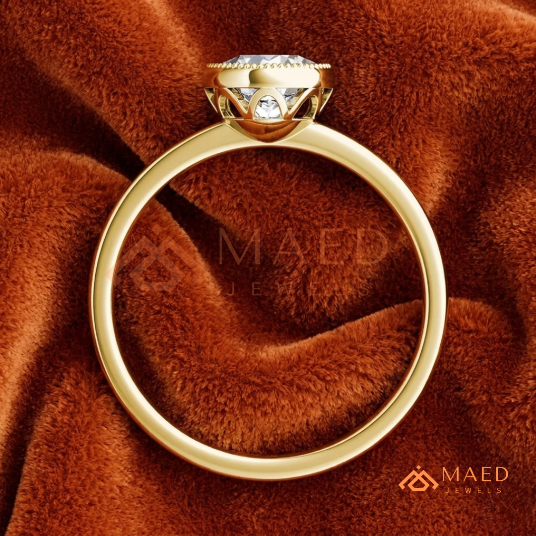 Heirloom-Style Three-Stone [Gemstone Type] Ring in 14K Yellow Gold, Rose Gold & Silver