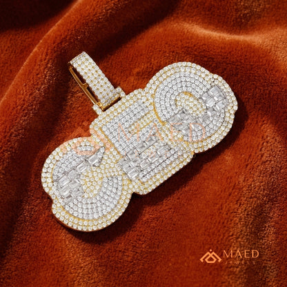 CEO Luxury Diamond Letter Pendant - 14K Gold, Rose Gold & Sterling Silver