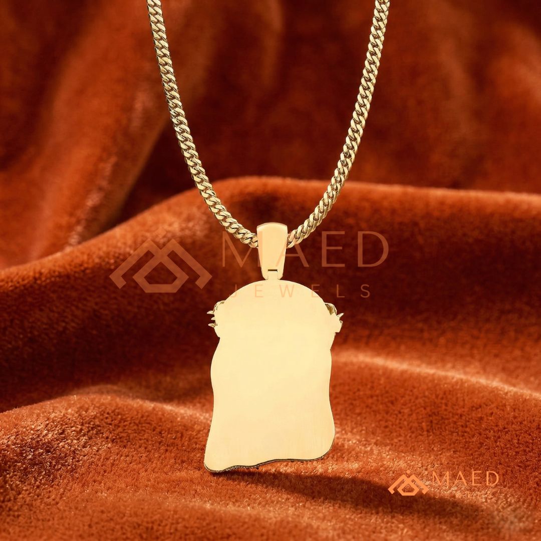 Iced Out Jesus Piece Pendant – Micro Pave Hip Hop Necklace
