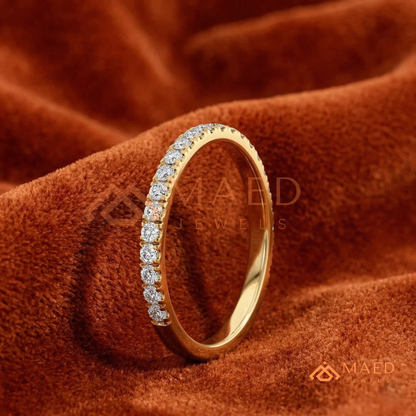 The Celine Micro-Pavé Band | Classic Stackable Diamond Eternity Ring