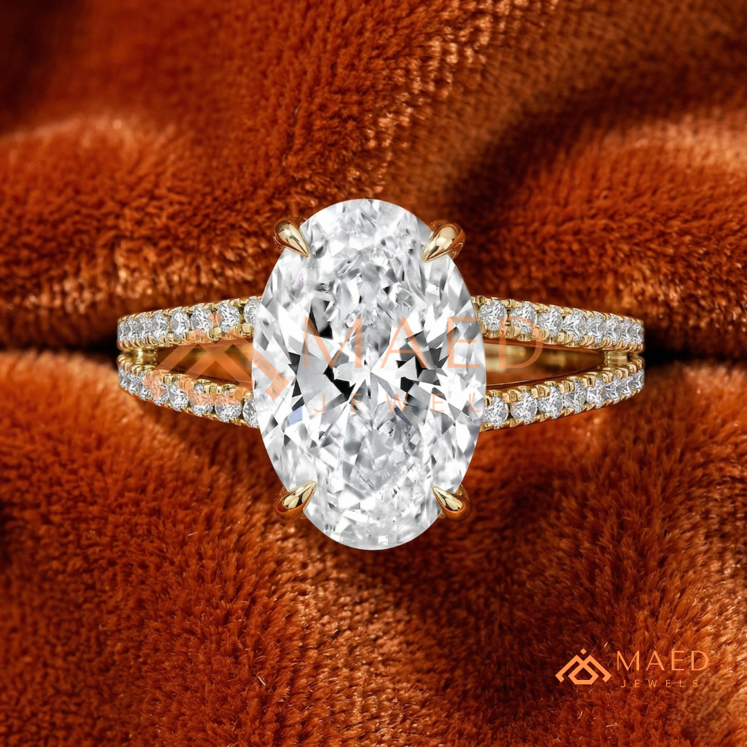 Nature-Inspired Radiant Cut Three-Stone Engagement Ring with Thorn Band in Silver, 14K Gold & Rose Gold