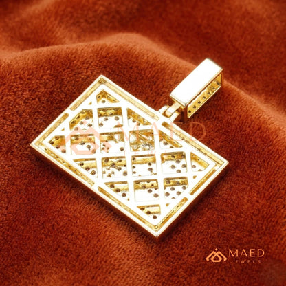 California Republic Bear Diamond Pendant - 14K Gold, Rose Gold & Sterling Silver Hip Hop Charm