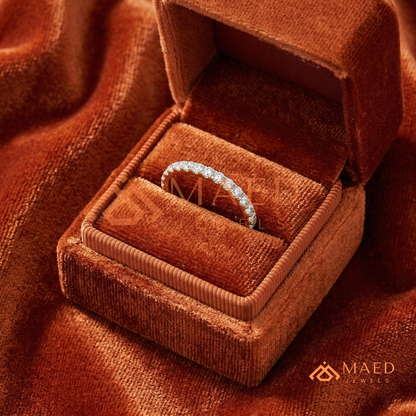 Petite Open Marquise Twist Diamond Wedding Band | Curved Bypass Stacking Ring in Silver, 14K Gold, & Rose Gold