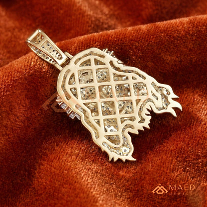 The Empress Scrollwork Necklace | Ornate Milgrain Tiara Crown Pendant