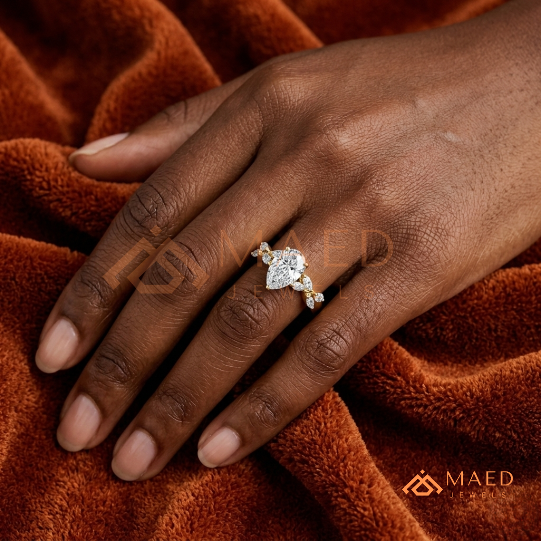 .925 Sterling Silver / 14K Solid White Gold / 14K Yellow Gold / 14K Rose Gold