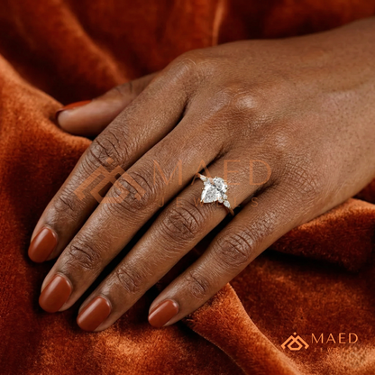 Classic Round Brilliant [Gemstone Type] Tiffany Style Ring in 14K Yellow Gold, Rose Gold & Silver