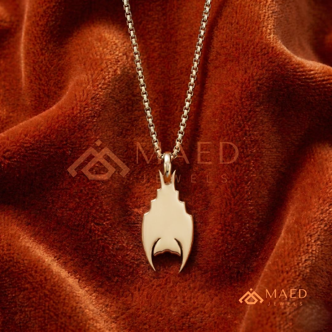 Vampire Bat Diamond Cluster Statement Charm – Red Eye Halloween Pendant
