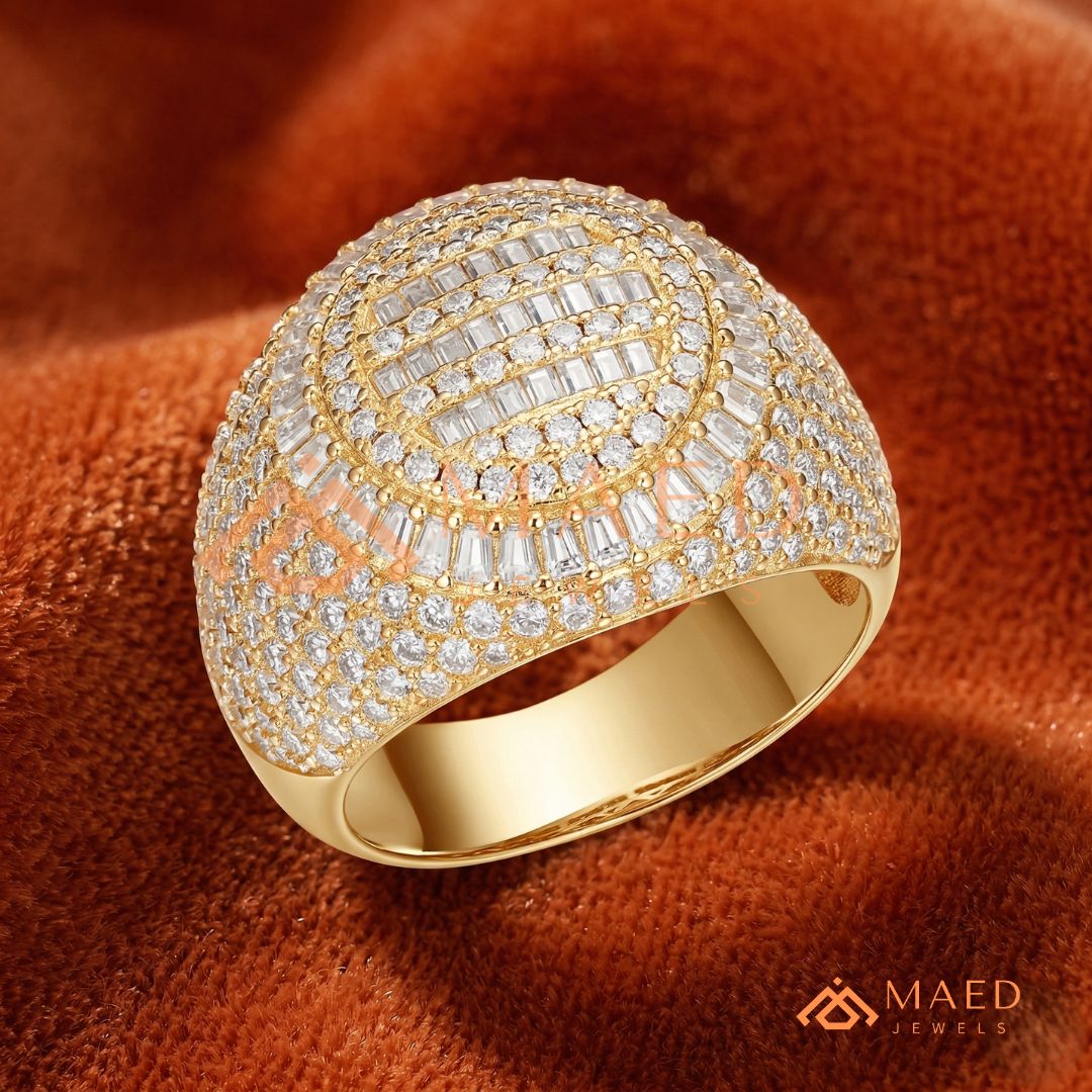 The Solace Wave Band | Tension-Set Floating Diamond Ring