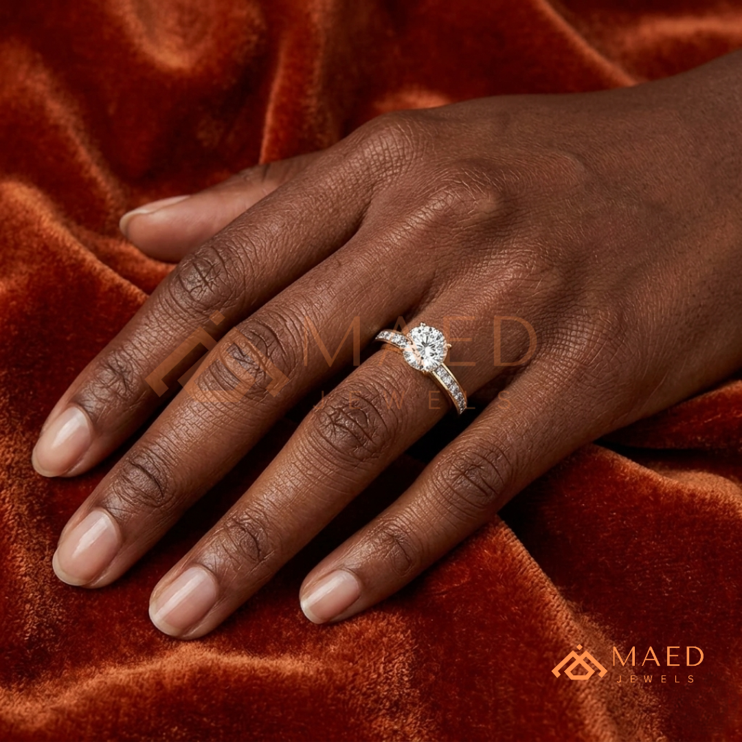 The Minimalist Bezel Solitaire [Gemstone Type] Ring in 14K Yellow Gold, Rose Gold & Silver