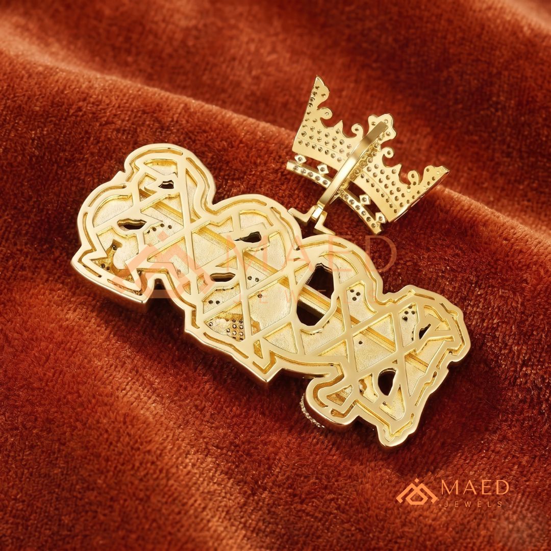 "BOSS" Crown Statement Pendant – Iced Out Success Medallion