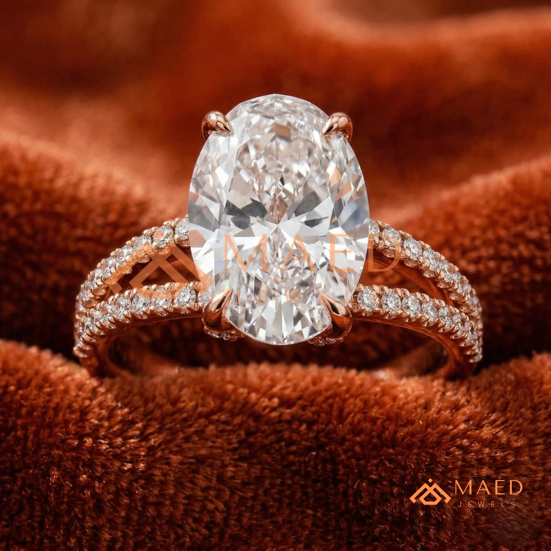 Nature-Inspired Radiant Cut Three-Stone Engagement Ring with Thorn Band in Silver, 14K Gold & Rose Gold