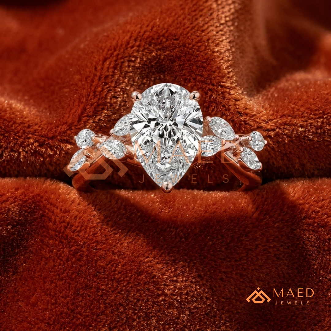 .925 Sterling Silver / 14K Solid White Gold / 14K Yellow Gold / 14K Rose Gold