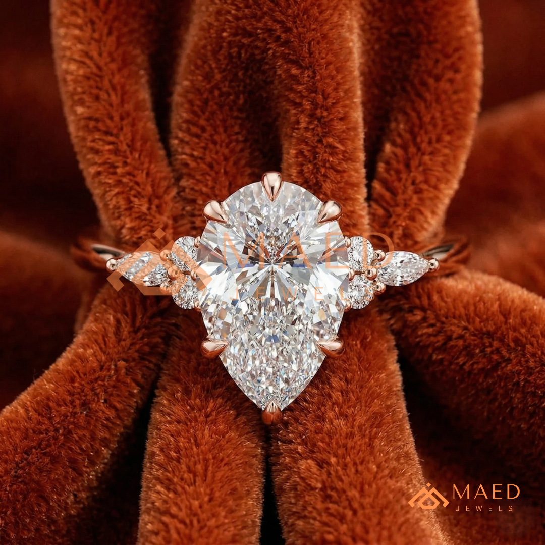 Classic Round Brilliant [Gemstone Type] Tiffany Style Ring in 14K Yellow Gold, Rose Gold & Silver
