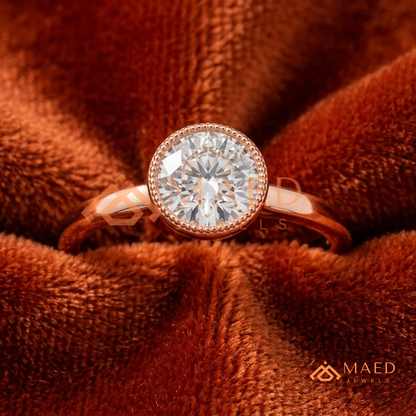 Heirloom-Style Three-Stone [Gemstone Type] Ring in 14K Yellow Gold, Rose Gold & Silver