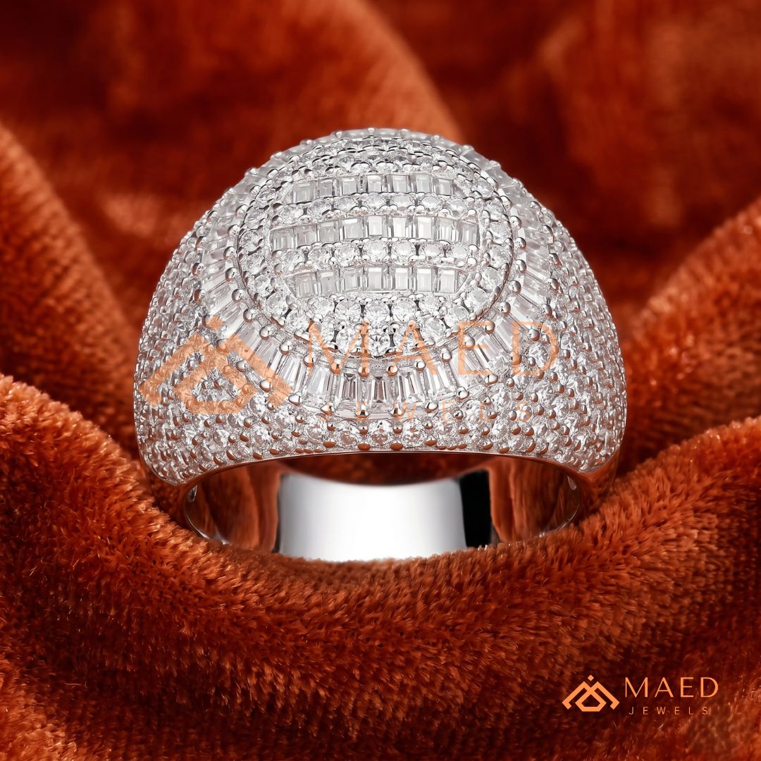 The Solace Wave Band | Tension-Set Floating Diamond Ring