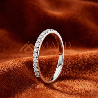 The Celine Micro-Pavé Band | Classic Stackable Diamond Eternity Ring