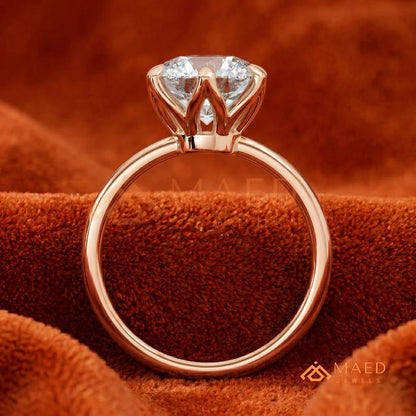 Classic Round Brilliant Cut Diamond Engagement Ring