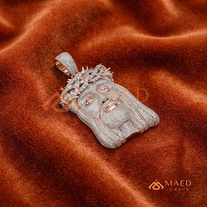 Iced Out Jesus Piece Pendant – Micro Pave Hip Hop Necklace