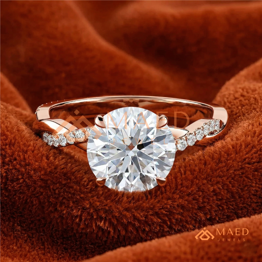Emerald Cut Bezel-Set Solitaire Engagement Ring in Silver, 14K Gold & Rose Gold