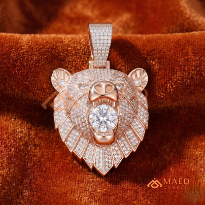 Heavy 3D Alpha Ape Statement Charm – Fully Flooded King Kong Pendant