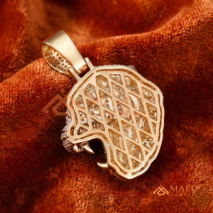 The Roaring Tiger Iced Out Pendant – High-Detail Hip Hop Jewelry