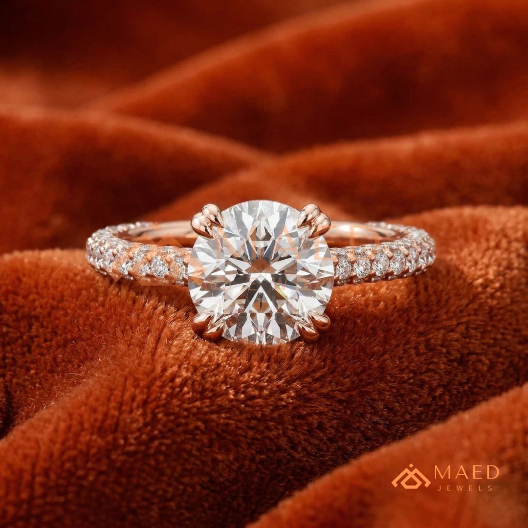 Nature-Inspired Radiant Cut Three-Stone Engagement Ring with Thorn Band in Silver, 14K Gold & Rose Gold