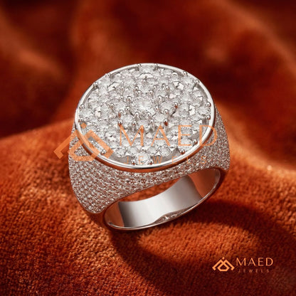 The Royal Shield Iced-Out Cross Ring